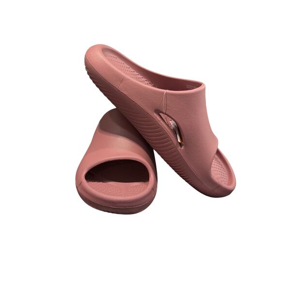 Crocs Mellow Recovery Slide Cassis Comfort deep pink Womens 11, Men’s 9 NWT - Picture 3 of 8